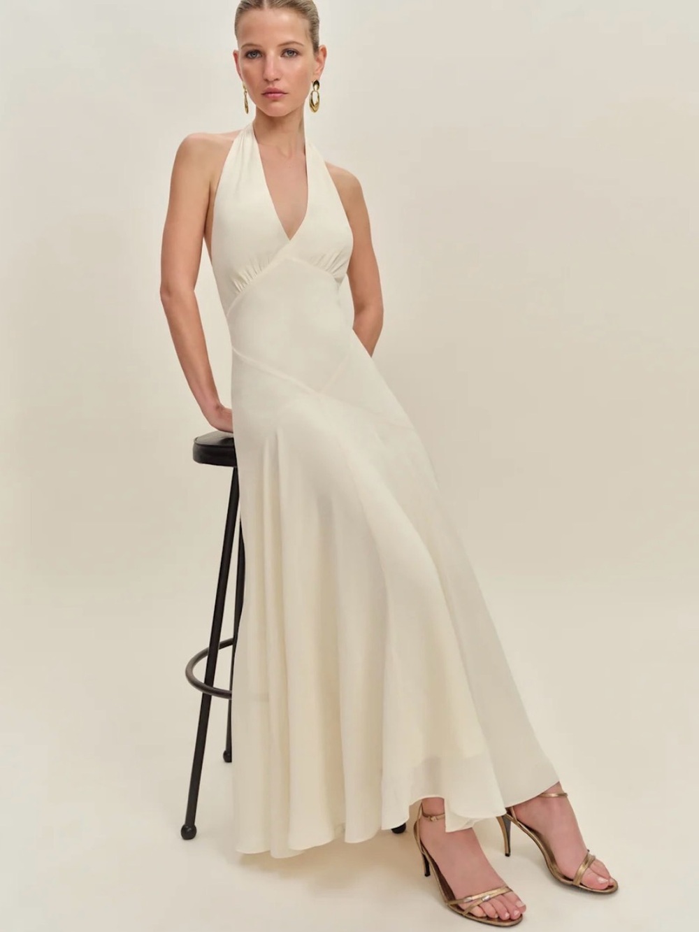 Reformation Briony Dress - Ivory - Picture 4 of 4